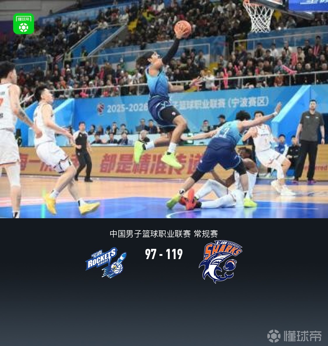 上海119-97大勝寧波取17連勝，古德溫32+4+8，杰克遜空砍36分